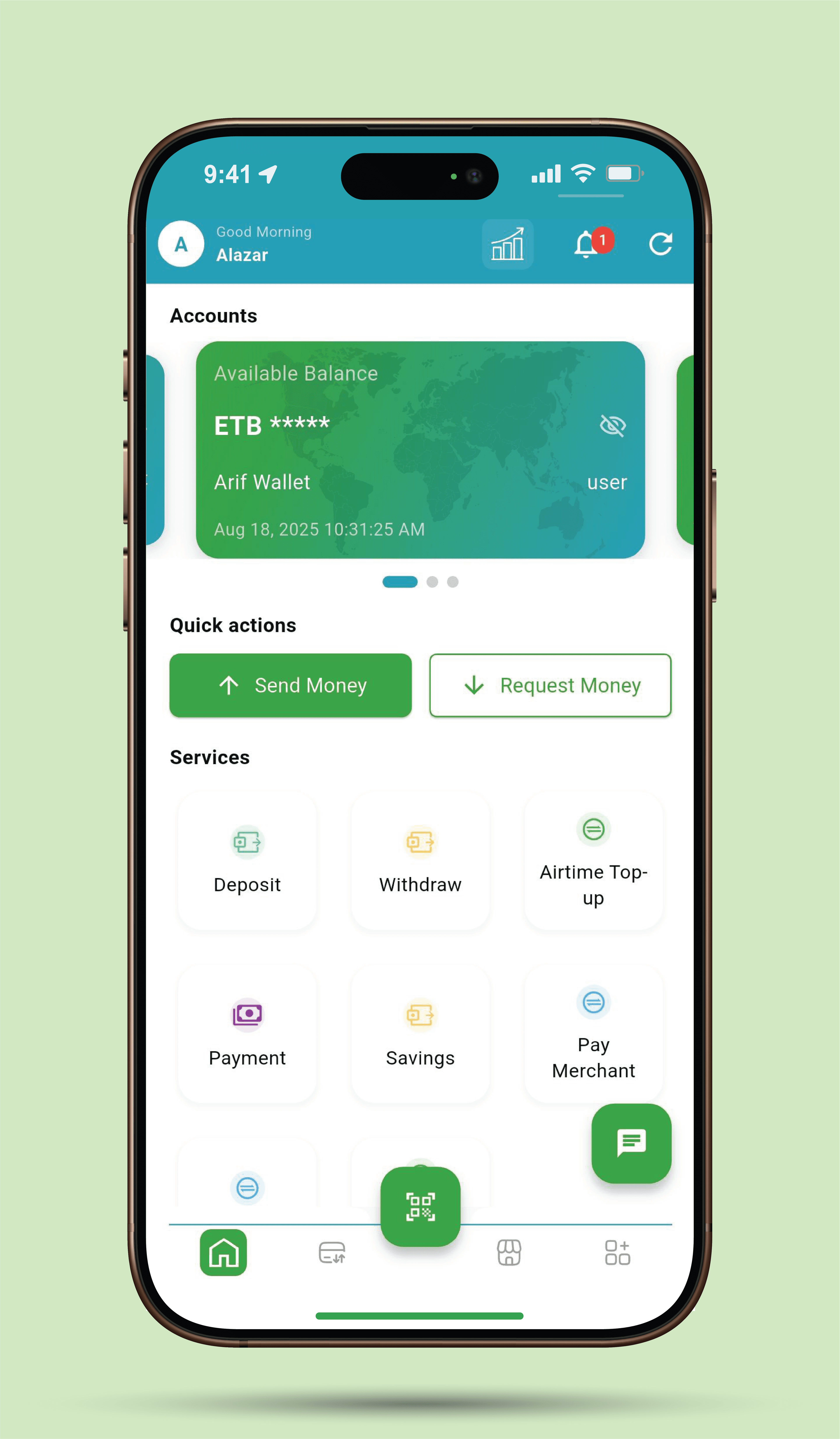 Arif App Interface
